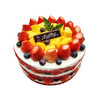 味美特“红颜知己”草莓红丝绒水果蛋糕，草莓，芒果进行主要搭配，蓝莓进行点缀装饰-此款蛋糕不可做6英寸 商品缩略图0