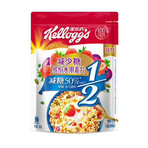 家乐氏缤纷蔬果麦片 (减少糖) 338g 商品图0