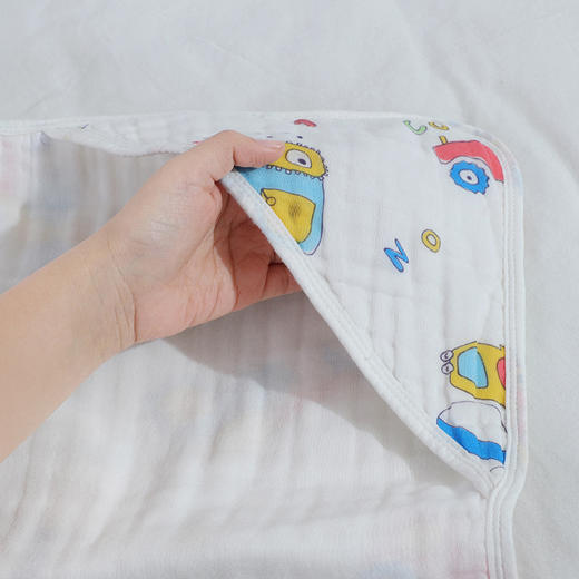 【新生儿包被】沐沐熊纯棉纱布抱被春夏六层全棉初生婴儿包被宝宝浴巾连帽 商品图3