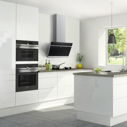 西门子（SIEMENS）壁挂式侧吸式抽油烟机 大风压吸油烟机20m³/min 热风自清洁大吸力智能联动 LS6EFK960W 商品图3