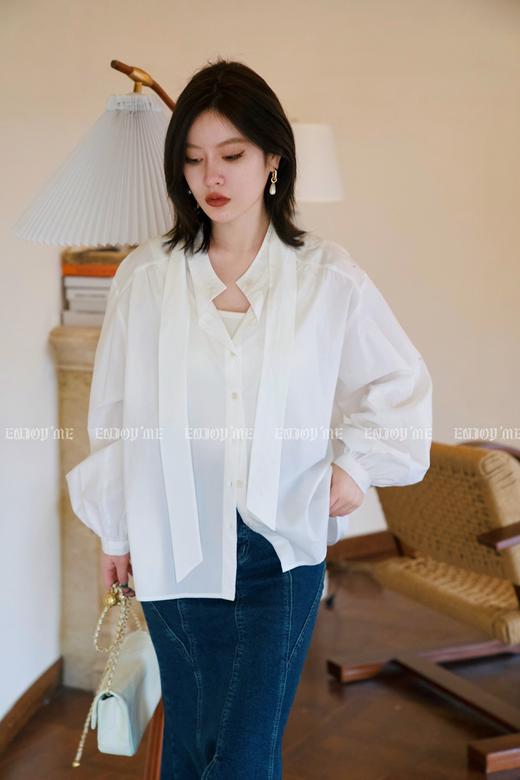 【门店同款】2023年春季极简飘带衬衫 149687605 商品图4