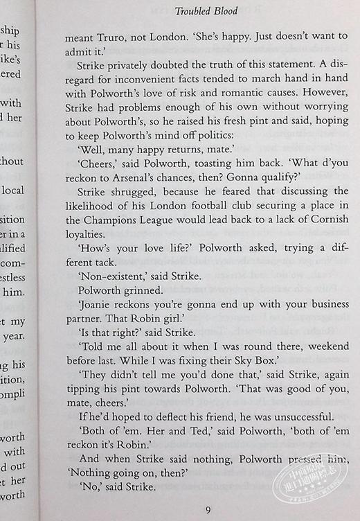 【中商原版】神探斯特莱克5 真血 Troubled Blood Cormoran Strike Book 5 英文原版 Robert Galbraith 推理 惊悚 商品图7
