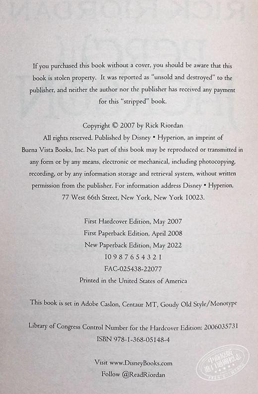 【中商原版】波西杰克逊与奥林匹克 第3部 倪传婧 英文原版 Percy Jackson and the Olympians Book3 The Titan S Curse Rick Riordan 商品图4