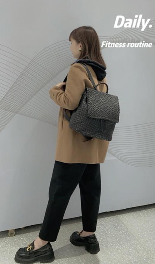 3楼HR手工编织牛羊皮双肩包 商品图1