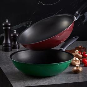 【春上新】10楼菲仕乐意大利进口28cm红骑士深型不粘煎炒锅+盖+铲（适合2-3人份） 吊牌价1317  活动价429元