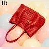 3楼HR手工编织全牛皮时尚菜篮女包（大号） 商品缩略图1