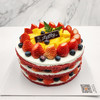 味美特“红颜知己”草莓红丝绒水果蛋糕，草莓，芒果进行主要搭配，蓝莓进行点缀装饰-此款蛋糕不可做6英寸 商品缩略图2