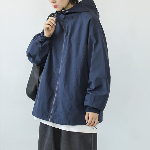 裁缝学苑AQ152 拉链工装连帽外套纸样女装冲锋衣上衣打版裁剪样板 商品图2