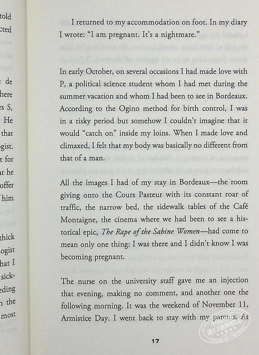 【中商原版】2022诺奖得主作品 安妮 埃尔诺 正发生 Happening 英文原版 Annie Ernaux 商品图7