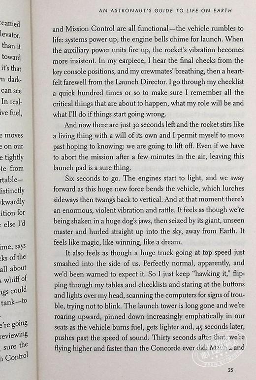 【中商原版】An Astronaut's Guide to Life on Earth 英文原版 宇航员对地球生活的指南 Chris Hadfield 商品图7