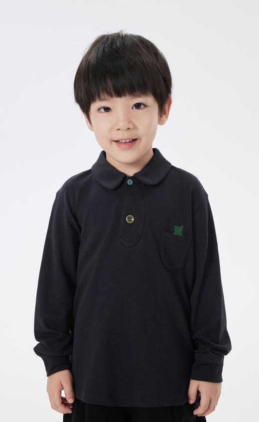 JNBY  23年春款  亲肤翻领长袖polo衫   1N2112130 商品图7