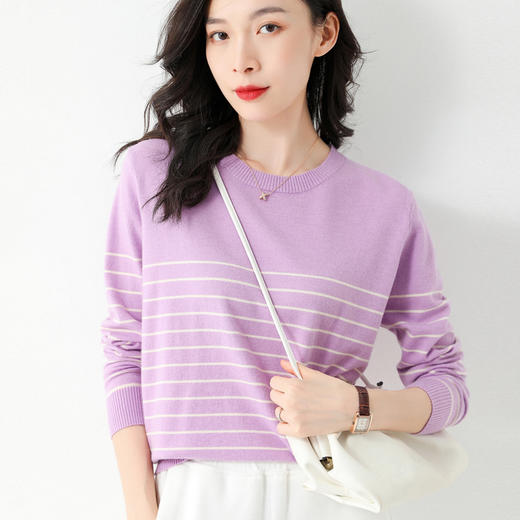 法式海魂衫 逆龄格调圆领针织衫 商品图3