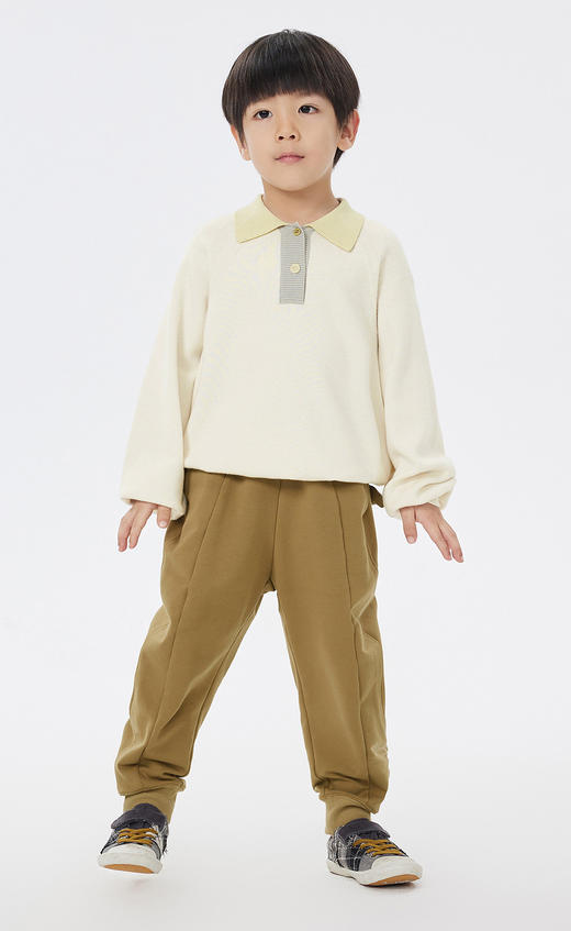 JNBY  23年春款  耐磨弹性锥形长裤   1N2E12680 商品图8