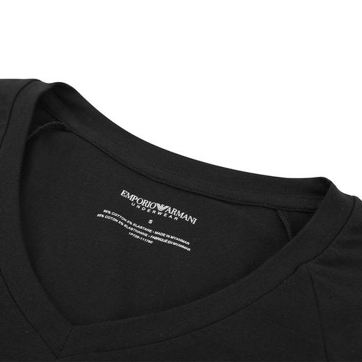 【特惠秒】EMPORIO ARMANI 阿玛尼 男士精品单盒装 V领 舒适休闲 飞鹰logo 打底弹棉T恤 99541 商品图6