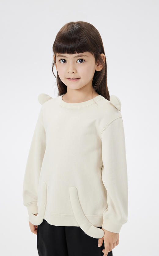 JNBY  23年春款 立体小兔子图案套头卫衣  1N2411680 商品图3