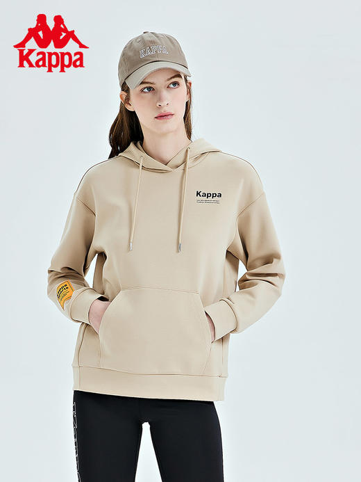 Kappa卡帕套头帽衫2023新款女春运动卫衣休闲印花长袖针织外套K0D22MT43 商品图3