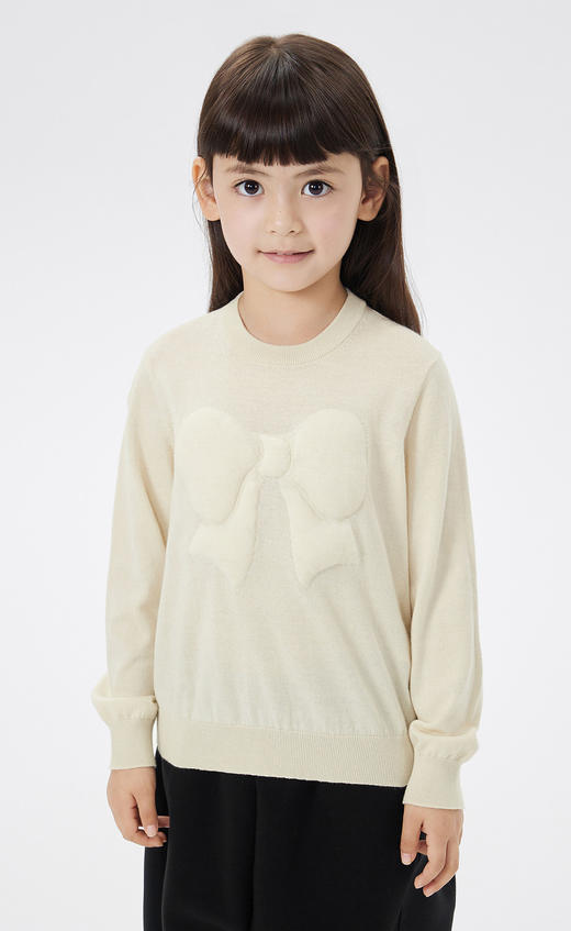 JNBY  23年春款  立体充棉图案长袖套头毛衫  1N2311210 商品图0