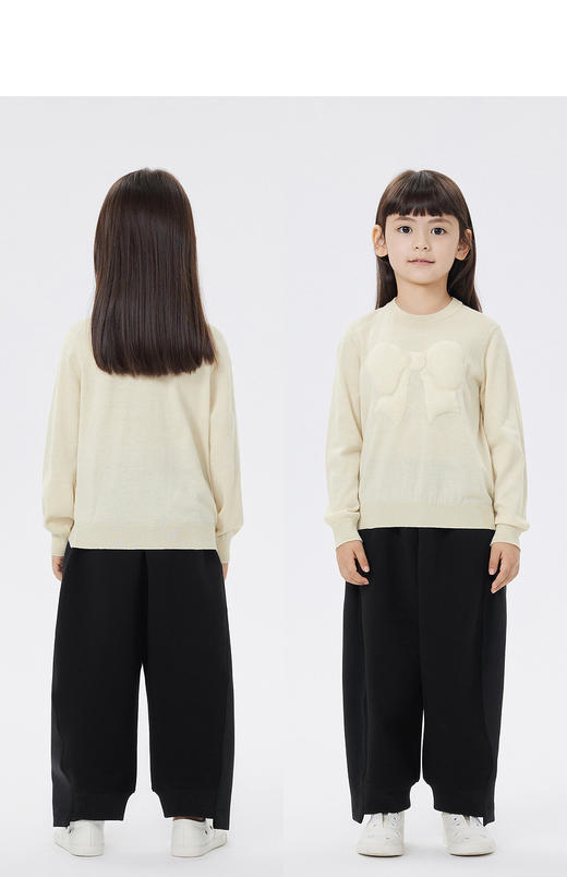 JNBY  23年春款  立体充棉图案长袖套头毛衫  1N2311210 商品图5