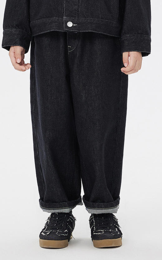 JNBY  23年春款  耐磨牛仔长裤  1N2E13350 商品图3