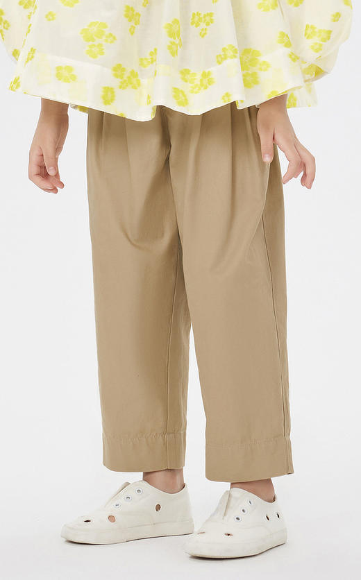 JNBY  23年春款  全棉斜纹不易皱长裤  1N2E14630 商品图3