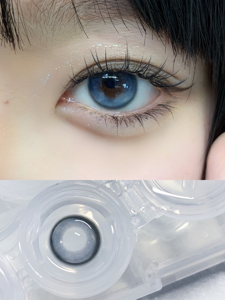 Onechu美瞳 年抛隐形眼镜 泪光粼粼14.2mm 1副/2片-VVCON美瞳网9