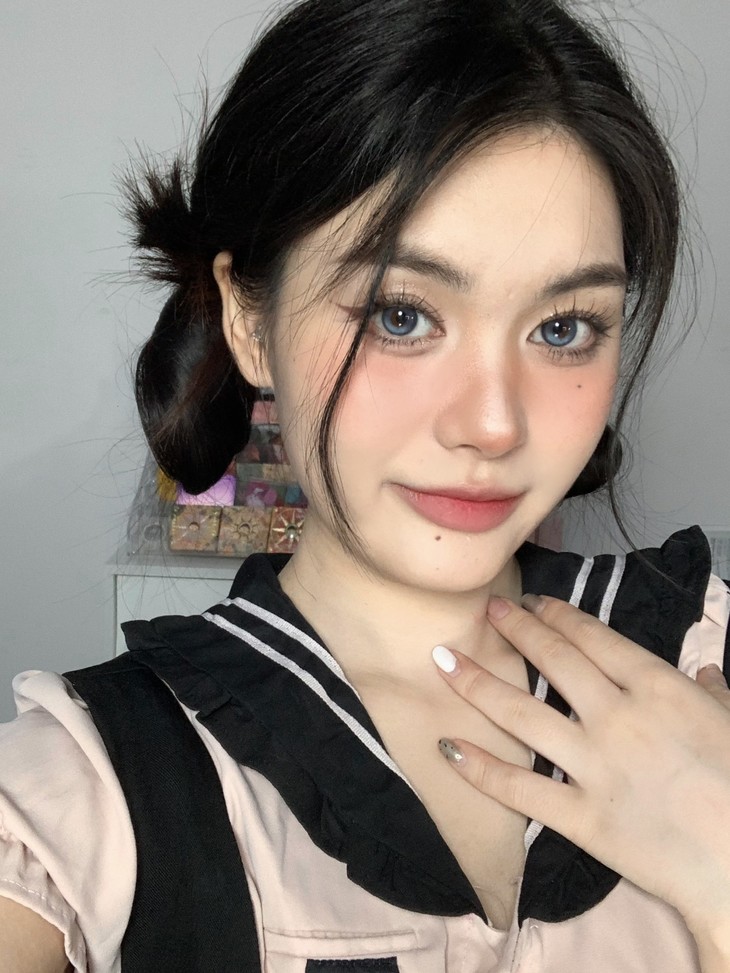 Onechu美瞳 年抛隐形眼镜 泪光粼粼14.2mm 1副/2片-VVCON美瞳网20