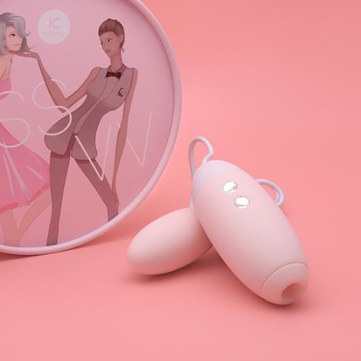 【C点G点双倍潮水】KISSTOY miss VV双跳蛋 高潮姿势(青色/粉色) 商品图8