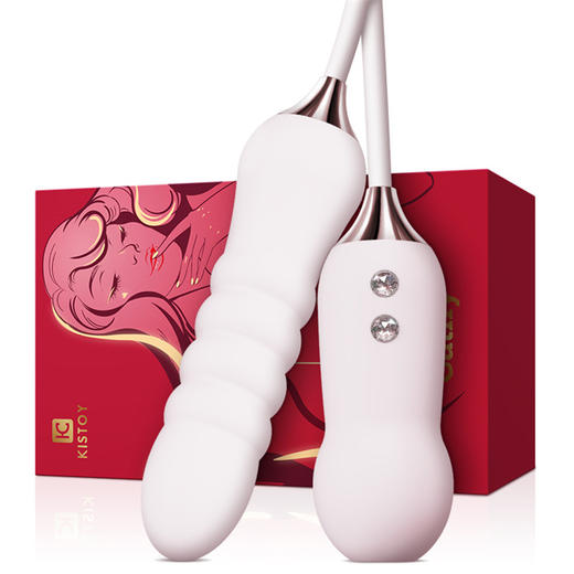 【巢喷快感💦】双重奏潮 巢喷快感 KISSTOY cathy凯西吮吸双震动棒自动冲击炮机 魅红 商品图7