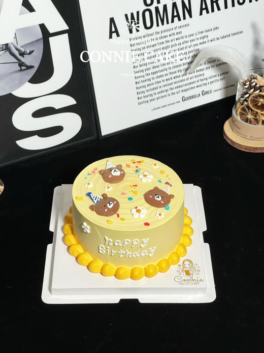 【1345】三只小熊手绘蛋糕 商品图1