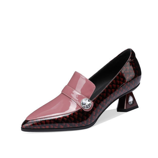 时尚百搭，漆皮+超迁皮高跟小皮鞋YSML-A002-K469 商品图5