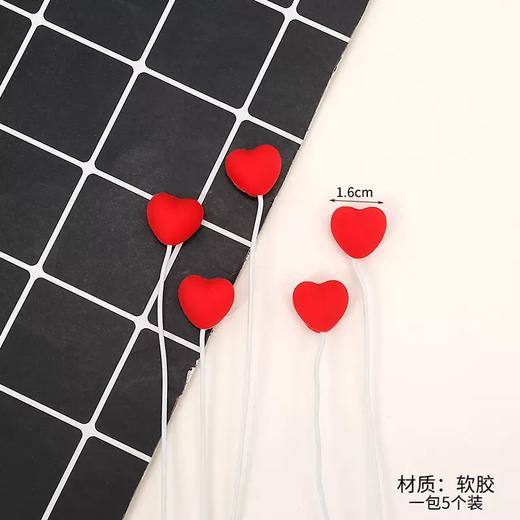 塑料气球love小熊摆件 软胶小爱心插件 告白气球小熊装饰摆件 情人节装饰摆件 商品图3