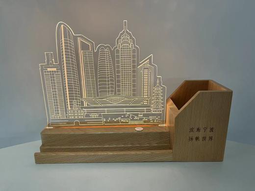 城市宁波创意夜灯（带笔筒款） 商品图0