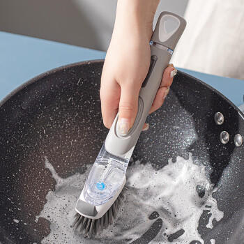 乐扣乐扣（LOCK&LOCK）洗碗刷锅洗锅长柄家用厨房不粘锅油清洁刷子炊帚自动加液懒人 商品图2