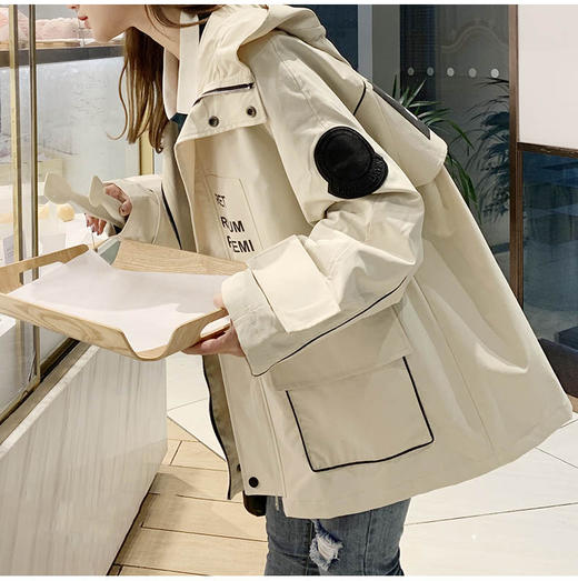 裁缝学苑 AG02韩版工装外套1:1实物服装纸样剪裁图纸牛皮纸样 商品图2