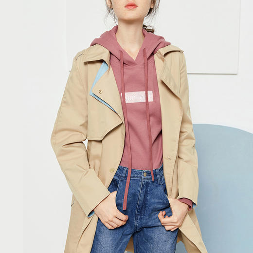 裁缝学苑 AG04中长款女士风衣1:1实物服装纸样剪裁图纸牛皮纸样 商品图2