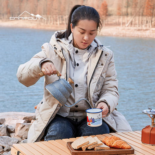 【露营专场】CAMPOUT露营云朵壶野营咖啡壶日式高颜值水壶天鹅颈水壶 商品图1