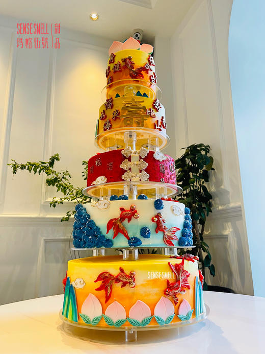 G139（多层预订请联系客服，图片展示品为多层蛋糕）寿款蛋糕 商品图1