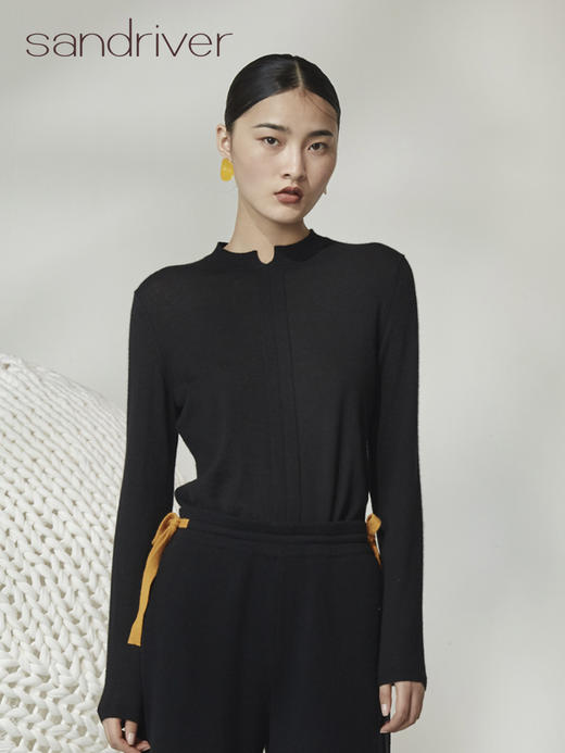 圆领精纺针织女套衫 SJF92W120N 商品图5