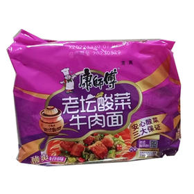 【9.9元/袋】清真康师傅五连包老坛酸菜（0101944）