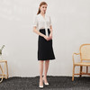 EITIE爱特爱春季新款高腰黑色鱼尾过膝显瘦OL通勤时尚半身裙A2306101 商品缩略图2