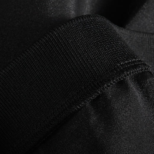 欧芮儿2016春装新款女装时尚七分袖圆领印花黑色透视雪纺衫上衣 商品图3