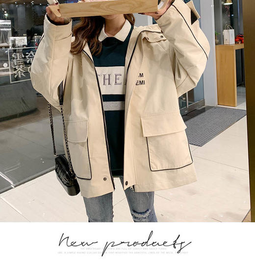 裁缝学苑 AG02韩版工装外套1:1实物服装纸样剪裁图纸牛皮纸样 商品图4