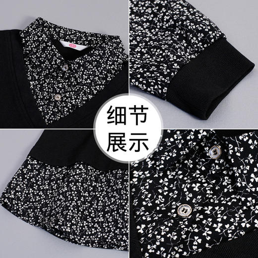 假两件碎花衬衫女士上衣，早春装新款妈妈装减龄衬衣欧货小衫TR-6930 商品图4