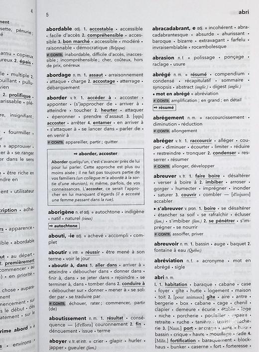 【中商原版】Le Robert法语同义词近义词及反义词词典 法文原版 Dictionnaire de synonymes nuances et contraires Team Le Robert 商品图5