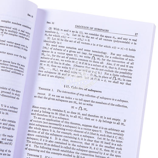 【中商原版】保罗哈尔莫斯 有限维向量空间 第二版 英文原版 Finite Dimensional Vector Spaces 2nd Edition Paul R Halmos 商品图3