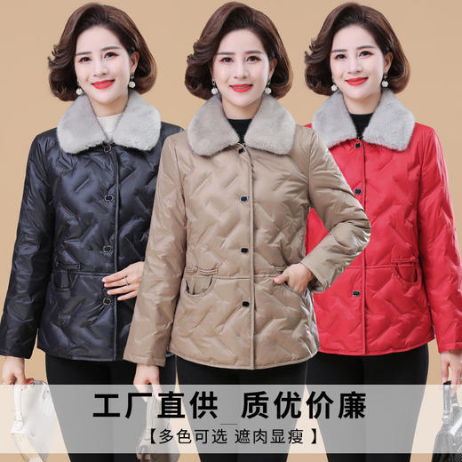 中年妈妈羽绒服款短款棉衣外套（货号 STY1591） 商品图0