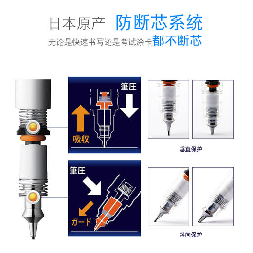 日本斑马MA85自动铅笔不断铅绘画绘图专用小学生用自动铅考试素描 商品图2
