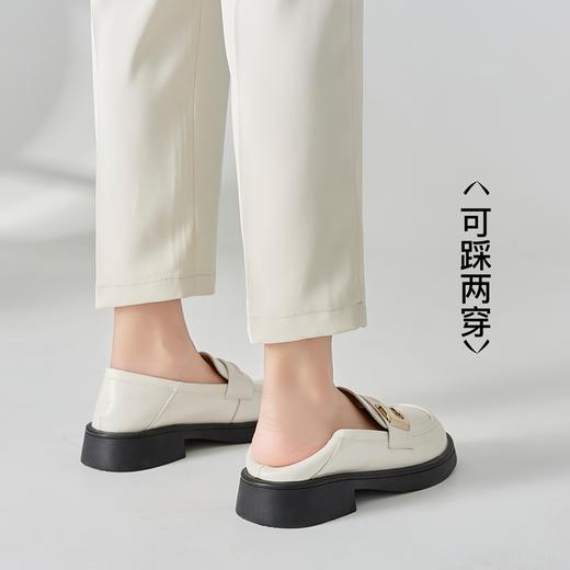 ZHR乐福鞋女2023年新款春季网红低跟ins潮小皮鞋时尚百搭圆头单鞋 商品图12