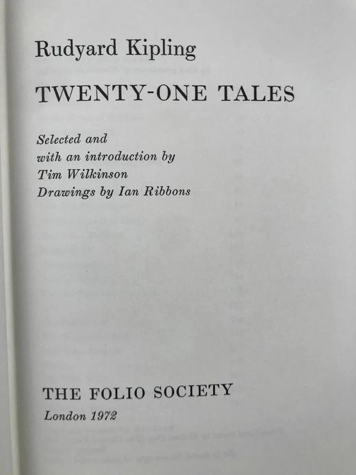 吉卜林二十一则故事集（1972） 14幅插图 精装大32开带书匣 商品图2