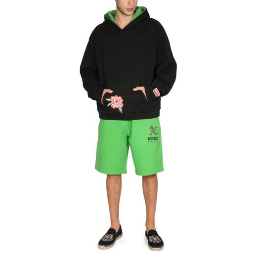 【特价商品不退不换】KENZO 连帽卫衣男  FC65SW4324MF-99J BLACK.COTTON 商品图1